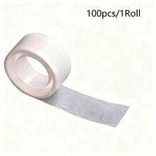 100/300/500 Transparent Adhesive Dots (100 Round Adhesive Dots/Roll), Removable Double-Sided Tape, Suitable For Holiday, Wedding, And Party Decorations - View 11