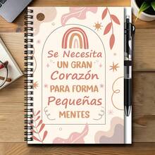 1 Set Religious Style 2D Spiral Coil Notebook With Pen, Cover Printed With Exquisite Watercolor Floral And Romans Scripture "The Just Shall Live By Faith", Suitable For Work, Study, Journaling, Planning, Also A Great Choice For Graduation Gift, Birthday Gift And Stationery Gift - One Book (50 Pages, 100 Pages) - View 9