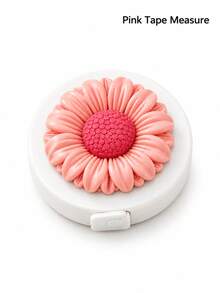 Beautiful 3D Sunflower Tape Measure, Macaron Color Floral Soft Tape Measure, 59.06 Inch Automatic Retractable Tape Measure, Sewing & Craft Tape Measure - Sunflower Tape Measure - View 12