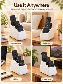 1. Organizer Remote Control – Hitam, Tempat Penyimpanan Remote TV Multi-Kompartemen, Organizer Meja Bertingkat; Cocok untuk Meja Kopi dan Meja Samping Tempat Tidur; Kotak Penyimpanan Pengontrol Media yang Mudah Diakses - Beragam gaya dan warna - View 6