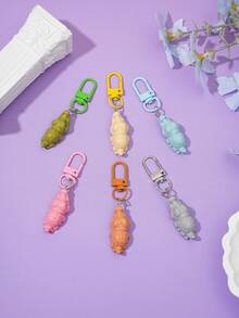 Cute Glossy Mini Crocodile Bag Charm, Colorful Resin Crocodile Keychain Pendant, Handbag Backpack Decorative Accessory - Crocodile - View 3