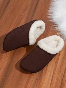 男士休閒復古鬆弛感穆勒鞋,封趾半套腳設計,附可調節扣環,半露後跟一腳蹬鞋 - 咖啡棕 - 查看 5