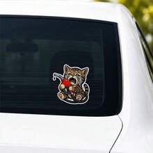 Stiker Tangki Bensin Kucing Menangis 5,5 Inci, Stiker Pintu Tangki Bensin Mobil yang Lucu, Stiker Vinyl Anak Kucing Belang, Stiker Bumper Pompa Bensin, Dekorasi Kendaraan Tahan Air, Stiker Sepeda Motor - Z - View 6