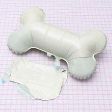 6 White Dog Bone Shaped Foil Balloons, Perfect For Puppy Birthday Celebrations - Great For Pet Themed Parties And Photo Props, No Power Required - 25 YEARS - View 2