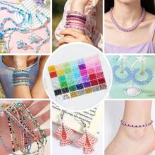 Approx. 1585/160pcs Round Beads Jewelry Making Kit, For DIY Crafts, Party Favors, Earrings, Bag Charms, Keychain Pendant Handmade Materials - Jewelry Making Kit - View 6