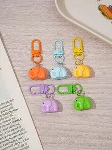 Cute Colorful Elephant Keychain, Resin Small Elephant Bag Charm, Quick Release Backpack Pendant Decoration, Sweet Little Gift For Girls And Teenagers - Elephant Pendant - View 2