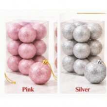 5cm Christmas Tree Baubles 12PCS Decorative Hanging Ball Set - Random - View 12