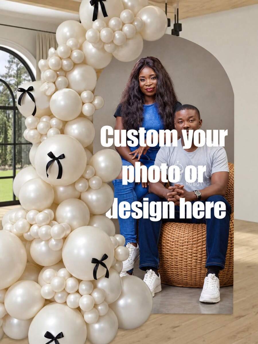 Customizable Arch Backdrop, Suitable For Parties And Weddings, Eye-Catching Design, Perfect For Halloween, Christmas, Valentine's Day, Thanksgiving And Other Occasions Wedding Memento, Mother's Day Gift, Graduation Souvenir, Father's Day, Birthday, Room Decor, Best Friend Gift, Family Gift, Boyfriend, Girlfriend, Couple, Friend, Aesthetic Home, Thoughtful Gift - Multicolor - View 1