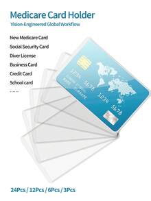 24/12/6/3 cái bao đựng thẻ PVC trong suốt - Nhiều màu - Xem 2