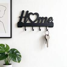 1pc Fashion Metal Key Hook - Wall-Mounted Key Storage Rack, Wall Decor, Bathroom Storage, Minimalist Modern Home Decor - Suitable For Living Room, Bedroom, Hallway, Office And Other General Areas, Halloween Gift, Christmas Gift - Multicolor - View 11