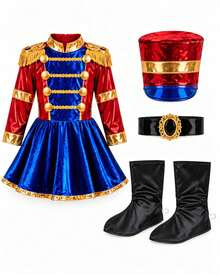 Tween Girls Costumes - Red - View 2