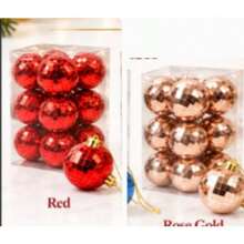 5cm Christmas Tree Baubles 12PCS Decorative Hanging Ball Set - Random - View 33