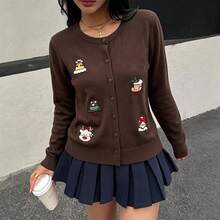 Women Cardigans - Brown - View 7