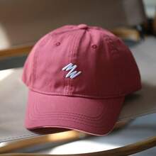 Outdoor Sports Baseball Cap Baseball Cap Unisex Raspberry Color Brightening Deep Crown Baseball Cap Men Wide Brim Small Face - Multicolor - View 3