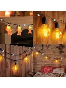 Decorative Lighting Easy Fix Transparent Self-Adhesive Hooks, Suitable For Christmas, Halloween, New Year Decorations - Removable Mini Wall Hooks With Glue-Free Backing, Indoor/Outdoor Universal Plastic Hooks For Hanging, Wreaths And Displays - Grid - View 5