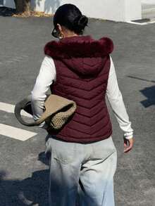 SAKERS OUTDOOR CLOTHING Women Gilets - Red Violet - View 3