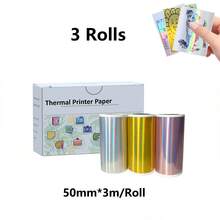 Thermal Sticker Paper 53x28mm For Phomemo T02/M02/M02S/PRO Mini Printers, 3.75m Mini Colorful Self-Adhesive Mini Printer Paper For Memoking Mini Printer, Study Notes, Journals, Photos - View 19