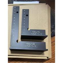 L-Shaped Right Angle Woodworking Ruler, Woodworking Protractor, Aluminum Alloy Marking Ruler, Metric Oblique Angle Ruler, Height Measuring Tool, Precision Marking Tool, Used For Measuring And Marking - L-shaped - View 6