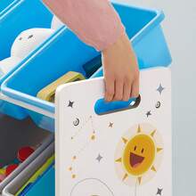 Toy Chests & Organizers - Blue and White - View 3