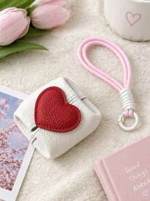OBOVAY 2pcs/1pc Heart-Shaped Coin Purse, Multi-Functional Portable Design, Can Store Coins, Jewelry, Earphones And Other Items. Suitable For Home Storage And Decoration, Daily Commute, Travel, Business Trips And Other Multiple Scenarios, Also An Ideal Gift Choice For Holidays And Special Occasions. - View 17