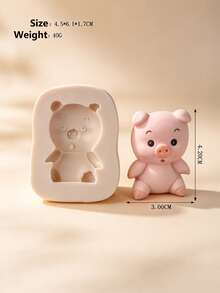 Animal Fondant Molds, Lion Rabbit Chocolate Molds, Giraffe Elephant Dinosaur Silicone Molds, Turtle Leaf Cake Decorating Molds For Cupcakes, Candy, Cookies, Soap, Candles, Epoxy, Clay Molds - Light Grey - View 11