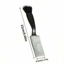 1pc Car Interior Cleaning Tool - Meets Different Cleaning Needs - Sealed Dust-Proof. Suitable For Car Door Panels, Seat Crevices, Center Console And Other Areas - Black - View 3
