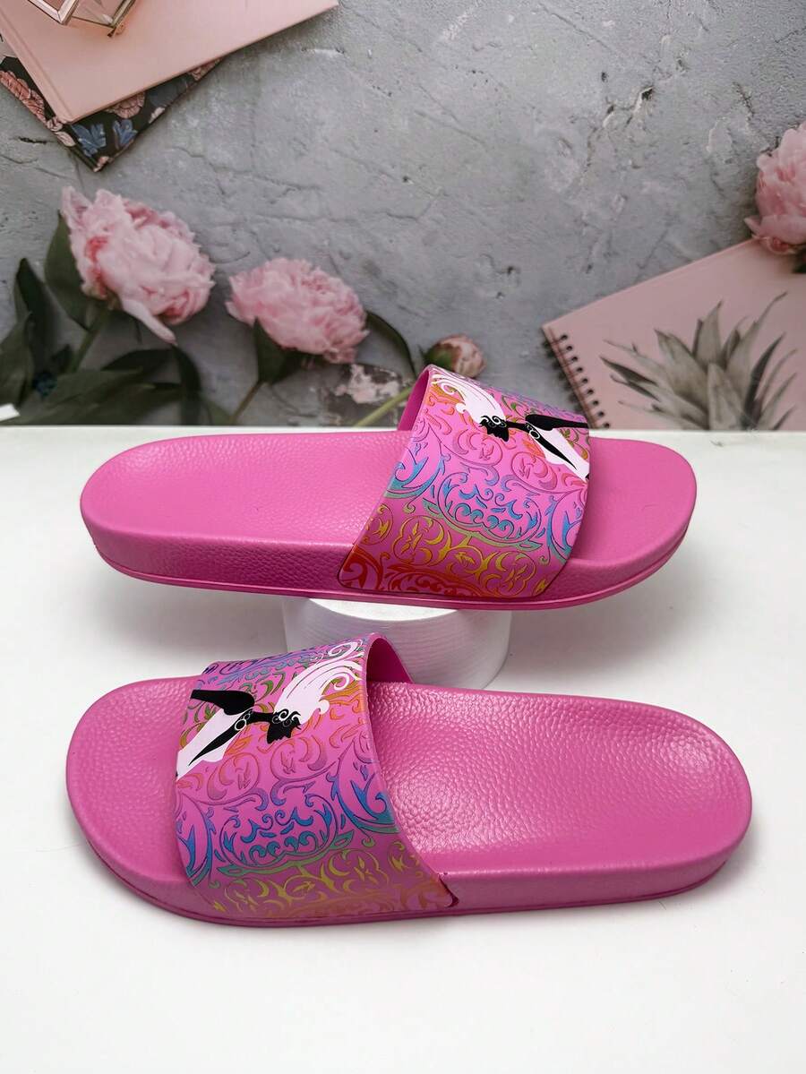 2026 New Fashion Women's Slippers, High Elastic Rubber Sole, Comfortable Soft Versatile Commute Lightweight Durable Shock-Absorbing Home Casual Walking Slippers