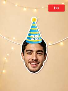 1/7/14/21pcs Customizable Portrait Hanging Flags, Personalized Photo Hanging Flags, Multiple Sizes, Suitable For Graduation Party, Birthday Dinner, Outdoor Lawn Gathering, Perfect For Photo Backdrop, Fence, Wall, Banquet Area Decoration, Great Gift For Couples, Friends, Family - Multicolor 2 - View 19