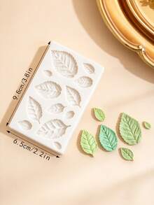 Rose Flower Leaves Making, Mini Fondant Leaf Shape Molds Silicone Nonstick For Cake Decoration Chocolate Candy Small Tiny Leaves Baking Moulds Sheet Mat - Light Grey - View 9