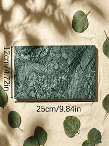 Green Marble Tray, Natural Green Stone Tray, Bathroom Vanity Tray, Perfume Storage Box, Jewelry Display Tray, Skincare Storage Tray, Countertop Organizer, Entryway Tray, Decorative Marble Tray, Home Decor Tray, Dessert Display Tray, Rectangular Stone Tray, Serving Tray, Bath Carpets, Holographic Dish Box, Jewelry Tray, Marble Dish Tray, Marble Soap Boxes Tray, Perfumes Organizer, Decor Box, Box, Nour Diyab - Dark Green - View 9