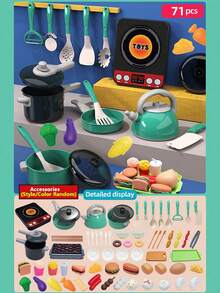Children's Kitchen Toy Set, Children's Role Play Toy Set, Mini Cooking Simulation Kitchen Toy, Children's Kitchen Pretend Play Toy, Parent-Child Interactive Toy, Suitable For Boys And Girls, Birthday Gift, Holiday Gift - Multicolor - View 15