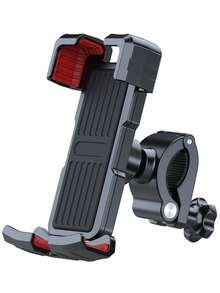 Dudukan Ponsel untuk Motor, Dudukan Smartphone Sepeda yang Ditingkatkan, Dudukan Stang Sepeda Ultra Stabil untuk Motor, Sepeda, Skuter, Cocok untuk Ponsel 4,7-7 Inci - Hitam - View 3