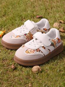 Sepatu Olahraga Anak Kartun Baru 2026 yang Nyaman, Modis, Mudah Dipadukan, Sepatu Lari Bernapas Capybara - Putih - View 3