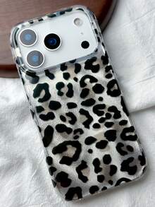 1pc Water Ripple Black Leopard Print Apple Phone Case Suitable For 17PROMAX Fresh Style Protective Cover IPhone16/15PRO/16 Pro/16 Pro Max/15/15 Pro/15 Pro Max/14/14 Pro/14 Pro Max/13/13 Pro/13 Pro Max - Multicolor - View 5