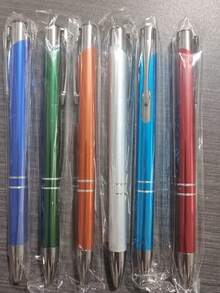 DOWMOO 1-30pcs Matte Touchscreen Ballpoint Pens, Random Colors, Rose Gold Accents, Retractable, With Touch Stylus Tip, Smooth Writing - Multi-color - View 14