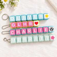 Ultimate Personalized Name Fidget Clicker. 3D Printed, CLICKER Keychain, Party Favor, Clicky Sensory ASMR Gift - Multicolor - View 4
