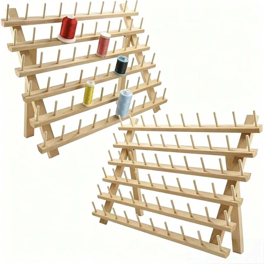 Giá đỡ cuộn gỗ cho chỉ may, chỉ sáp, lõi suốt, cuộn len và cuộn dây, giá đỡ cuộn bán chạy xuyên biên giới, giá đỡ tóc giả - cây non - Xem 1