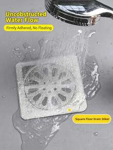 10/30/50pcs Bathroom Hair Filter, Disposable Shower Drain Hair Catcher, Mesh Hair Stopper, Bathroom Kitchen Anti-Clogging Anti-Cockroach Insect Floor Drain Sticker, Suitable For Bathroom, Kitchen Drain - Floor Drain Filter Sticker - View 9