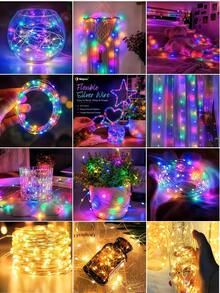 100 Led 10M Plastic String Light, Funny Extendable Decorative Light For Home-Home Decoration-Christmas Decoration-House Decoration-Christmas Gift - A - View 9