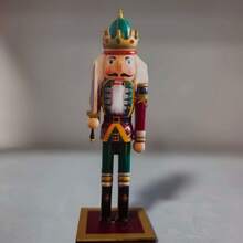 1pc 18CM Wooden Nutcracker Soldier Puppet Figurine, Vintage Christmas Decor Ornament, Ready Stock - 1PC - View 10