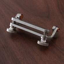 1pc High Precision Stainless Steel Fixed Angle Knife Sharpening Jig, Industrial Style Metal Color Long Bar With Scale Design, Knob Lock, Handmade Leather DIY Knife Sharpening Auxiliary Tool, For Handmade Leather Crafting And Repair - Silver - View 4