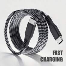 2 buah Kabel Data USB-C ke USB-C PD 60W dengan Jalinan Nilon, 1m/2m, Kabel Pengisian Daya Tahan Lama, Cocok untuk Ponsel, Tablet, Laptop, Ponsel Android - MultiWarna - View 3