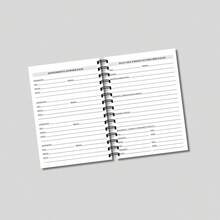 Spiral Notebooks, French Caregiver Log Journal For Daily Care Notes, Appointments, Medication, Vital Signs, Meals, Tasks, Bills And Important Notes - A5 - View 4
