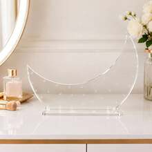 1pc Creative Heart-Shaped Acrylic Earring Display Stand, 3 Colors Available, High-End Durable Jewelry Display Rack, Lightweight And Space-Saving, Earring Display, Earring Storage Box, Earring Organizer, Earring Display Stand, Earring Holder For Photography, Suitable For Christmas, Halloween, Thanksgiving, Valentine's Day Gifts - Clear - View 4