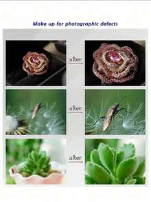 Universal Clip-On Professional 0.45X Ultra Wide Angle Macro 2-In-1 Phone Lens With Cleaning Cloth - H - View 5