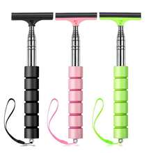 1pc Car Rearview Mirror Wiper Stainless Steel Telescopic Multi-Layer Brush Head Glass Cleaning Brush Handheld Squeegee - Multicolor - View 5