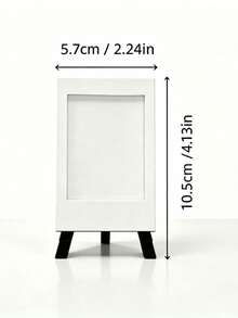 White Mini Instant Photo Frame, Easel-Style Photo Display Stand, Reusable Desktop Photo Decor, Multi-Scene Universal Desktop Decoration, Ideal Gift For Friends, Family And Classmates, Perfect For Birthdays, Anniversaries And Holidays - A - View 13