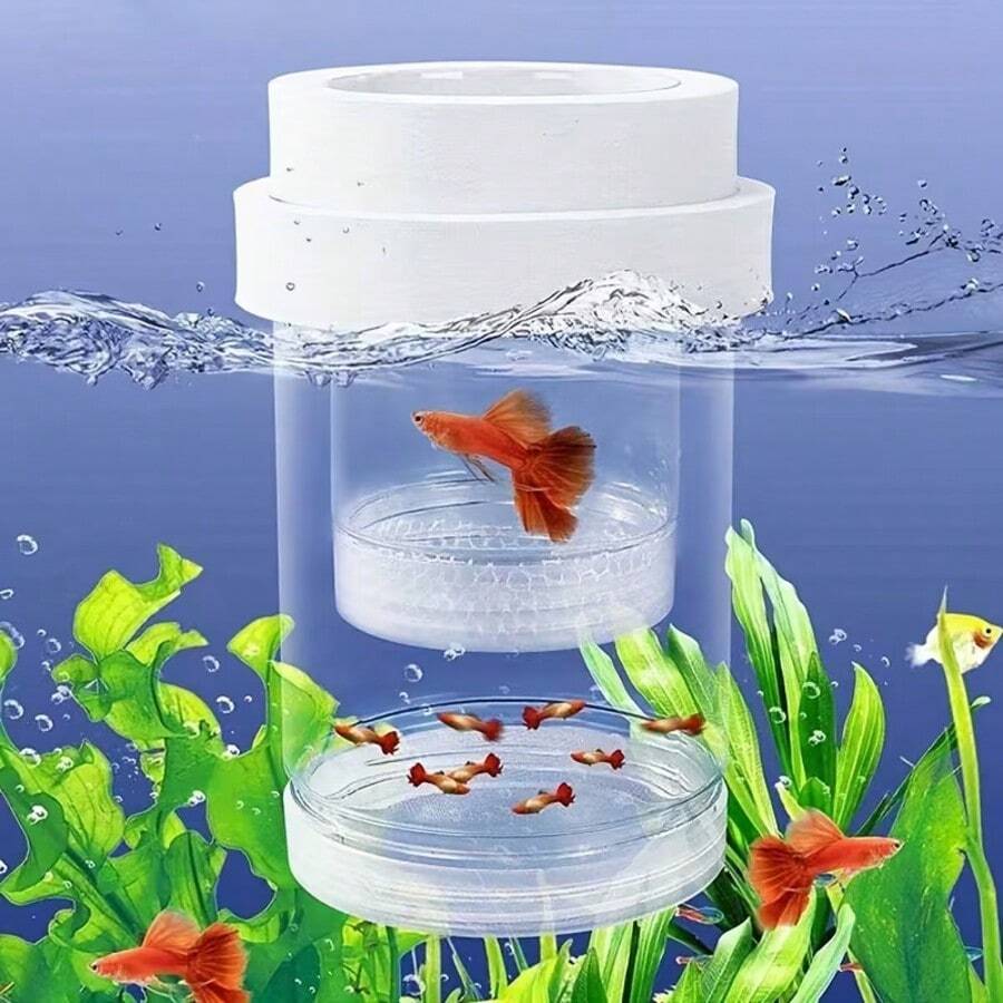 Durable PE Fry Hatching Box / Aquarium Floating Breeding Box - Fry Isolation; Suitable For Tropical Fish And Aquatic Plants (Home Use)