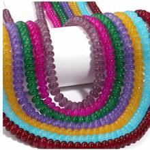 50pcs/100pcs 5*8mm Wheel Beads, Used For DIY Handicrafts, Bag Charms, Keychains, Phone Charms, Handmade Materials - Multicolor - View 2