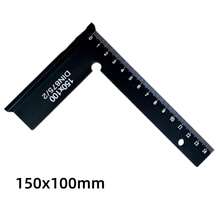L-Shaped Right Angle Woodworking Ruler, Woodworking Protractor, Aluminum Alloy Marking Ruler, Metric Oblique Angle Ruler, Height Measuring Tool, Precision Marking Tool, Used For Measuring And Marking - L-shaped - View 11